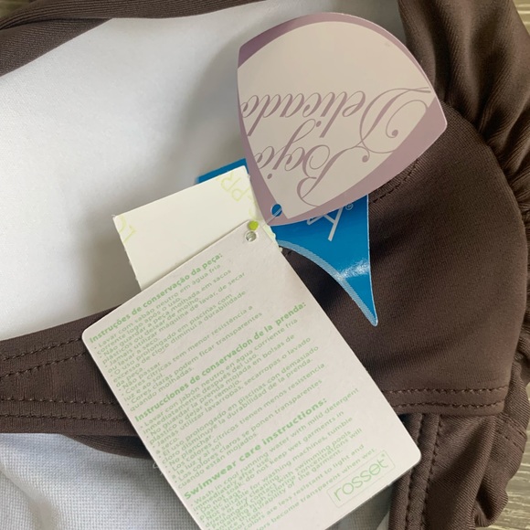 Agua Doce brown bandeau one-piece swimsuit - Picture 7 of 7